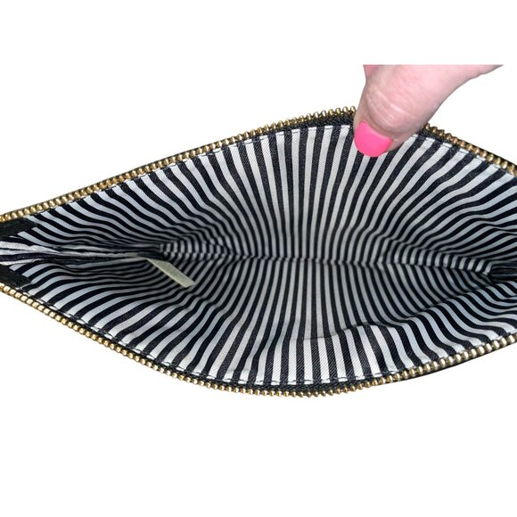 Kate Spade New York Clutch Used Leather Black Beige - Picture 6 of 16